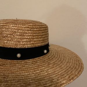 Straw pearl HAT